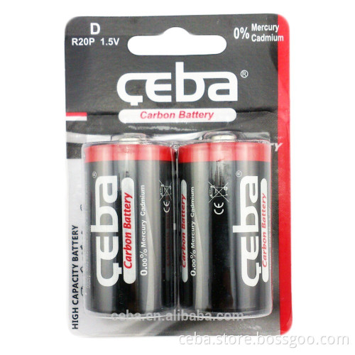 China r20 d sum1 carbon zinc battery